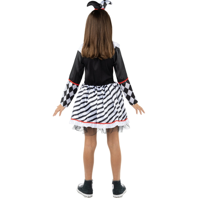Disfraz de Arlequín Clásico para niña Espalda