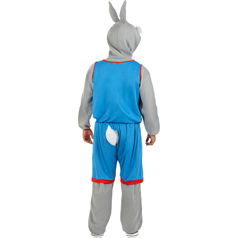 Disfraz de Bugs Bunny Space Jam de Looney Tunes adulto unisex Espalda