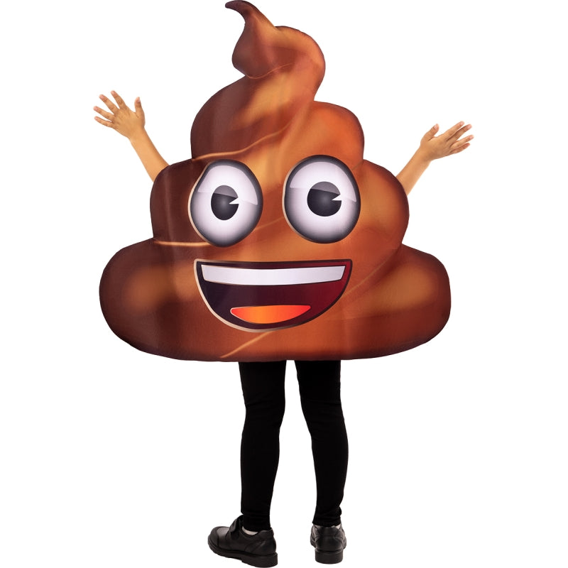 Disfraz de Emoji Caca infantil Espalda