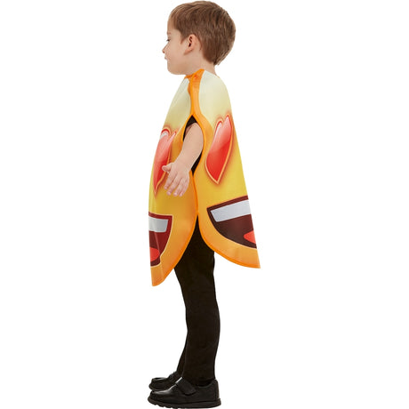 Disfraz de Emoji Sonriente con Ojos Corazón infantil Perfil