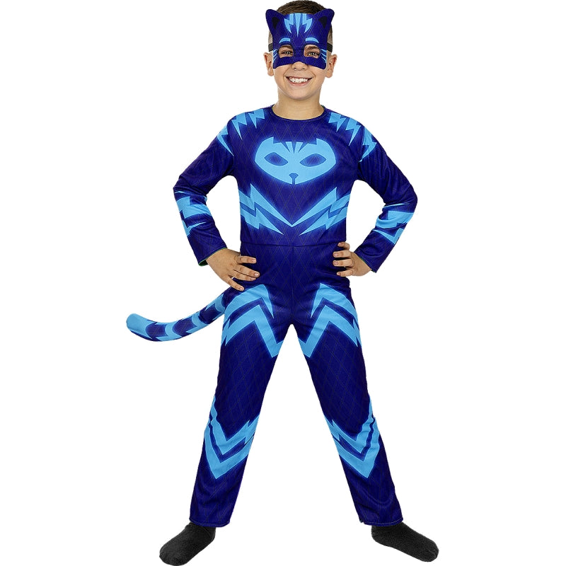 Disfraz de Gatuno y Gekko reversible de Pj Masks para niño Azul