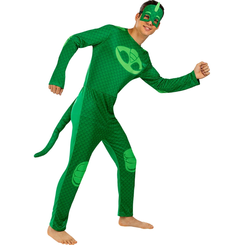 Disfraz de Gekko de Pj Masks para hombre Perfil