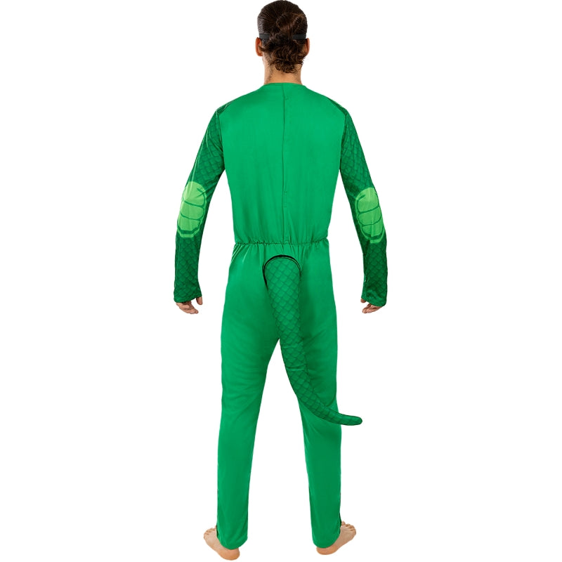 Disfraz de Gekko de Pj Masks para hombre Espalda