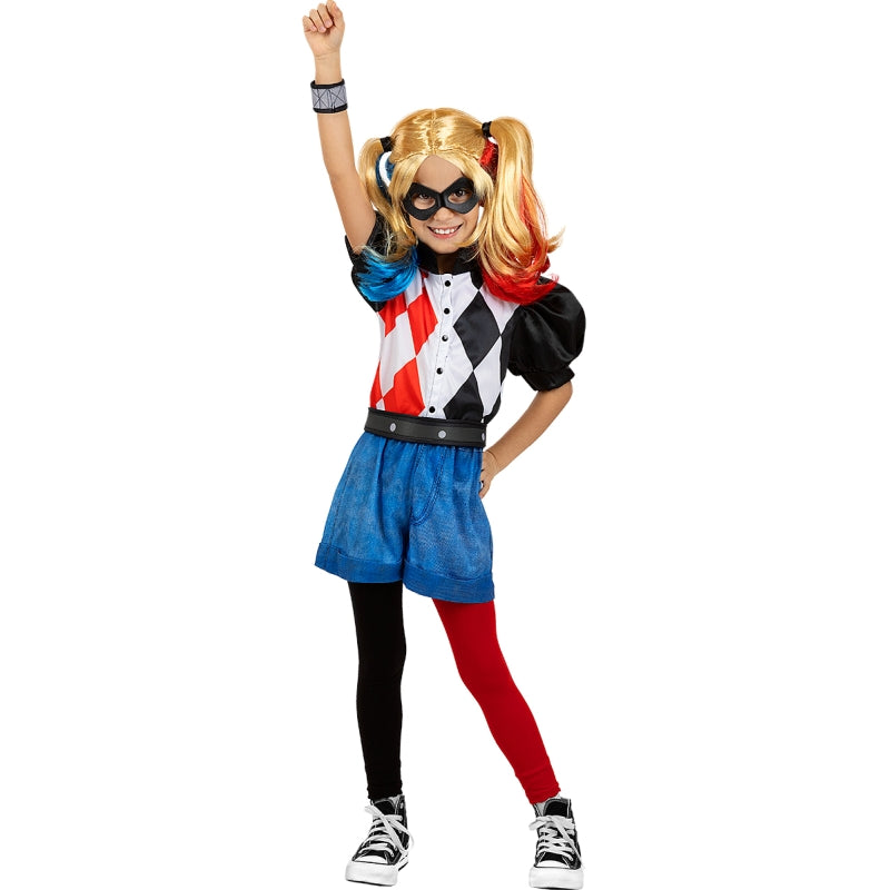 Disfraz de Harley Quinn Rombos para niña Detalle
