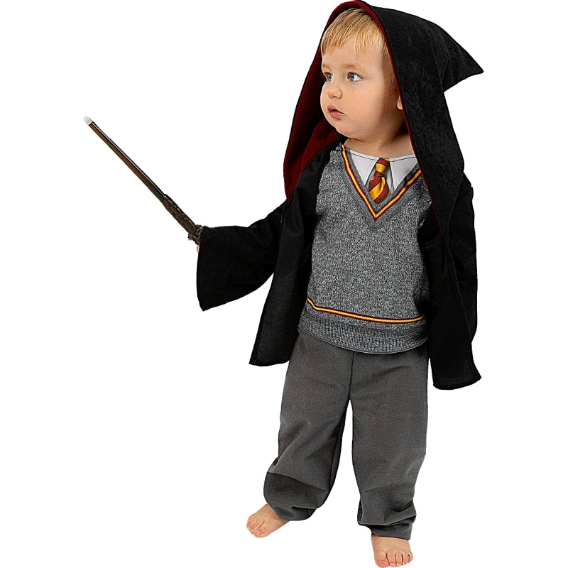 Disfraz de Harry Potter con capa para bebé Detalle