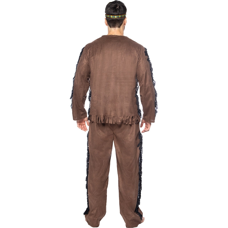 Disfraz de Indio Deluxe para hombre Espalda