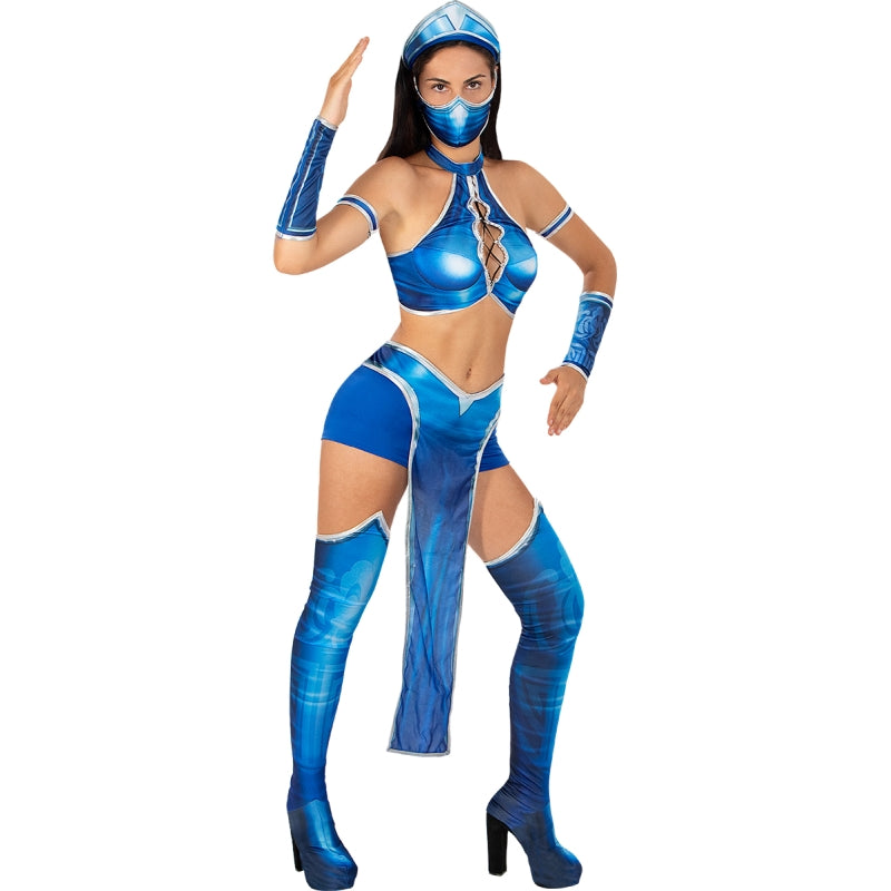 Disfraz de Kitana de Mortal Kombat para mujer Bis
