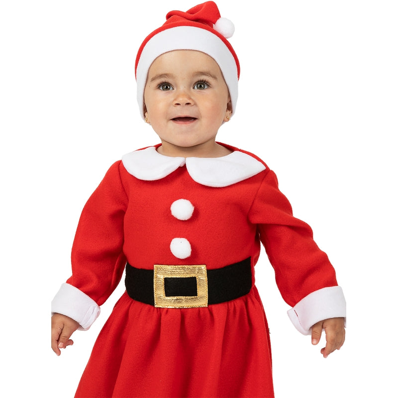 Disfraz de Mamá Noel Clásico para bebé Detalle
