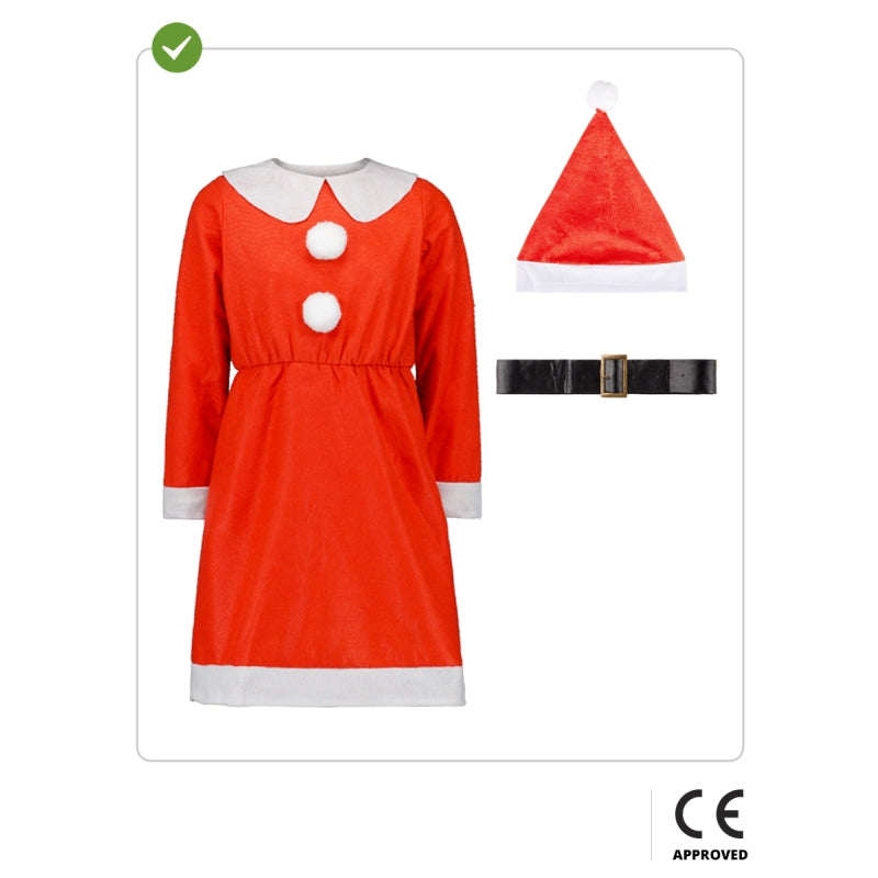 Disfraz de Mamá Noel para niña Contenido