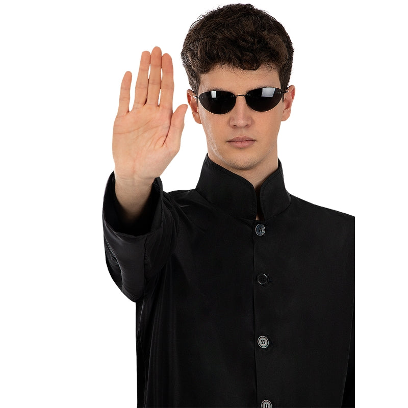 Disfraz de Matrix Neo para hombre Detalle