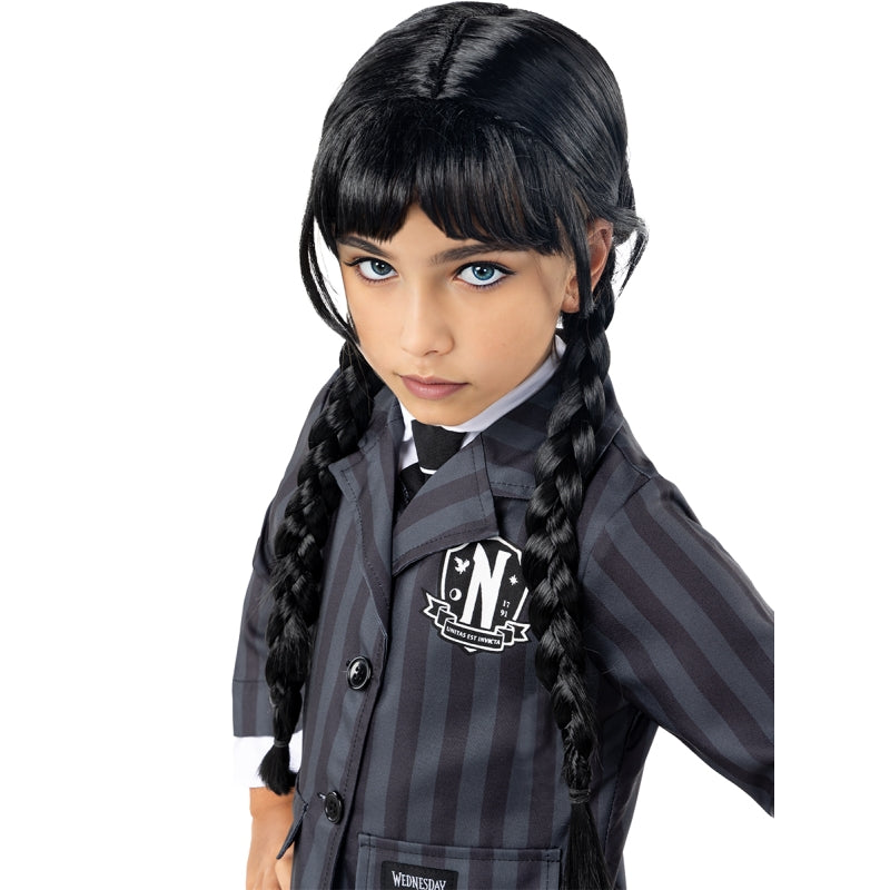 Disfraz de Miércoles Addams uniforme Wednesday para niña Detalle