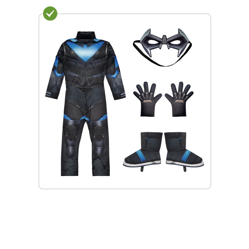 Disfraz de Nightwing de Gotham Knights para hombre Contenido