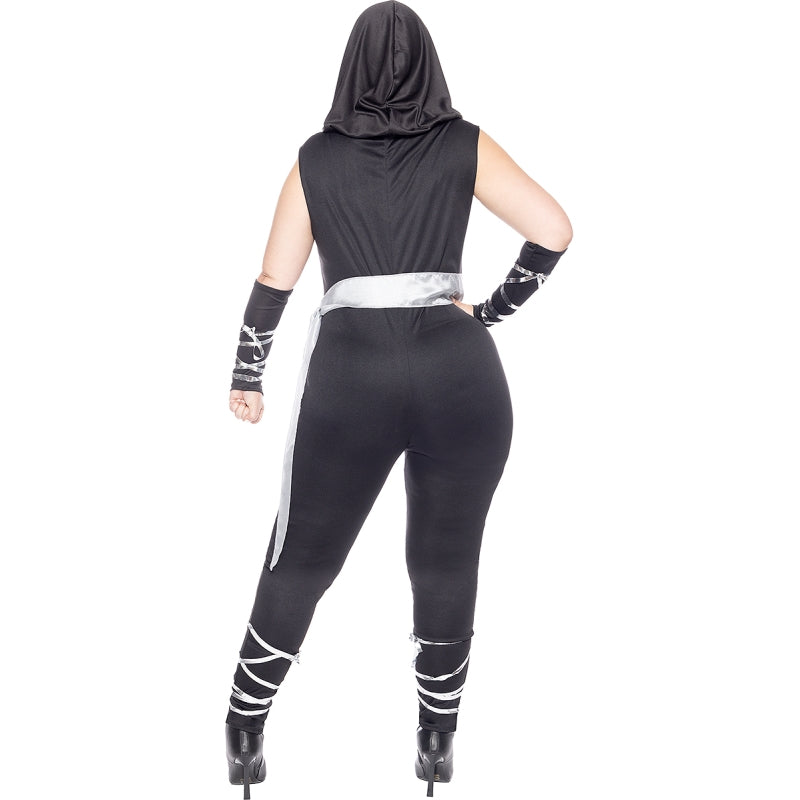 Disfraz de Ninja para mujer Espalda Talla Grande