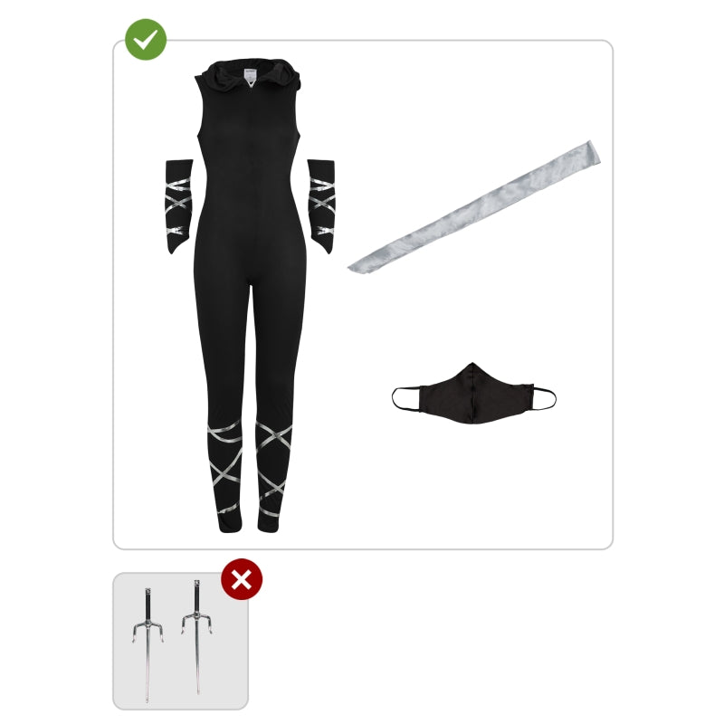Disfraz de Ninja para mujer Contenido