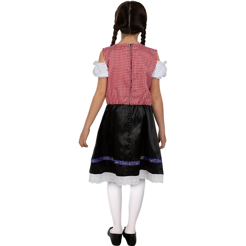 Disfraz de Oktoberfest para niña Espalda