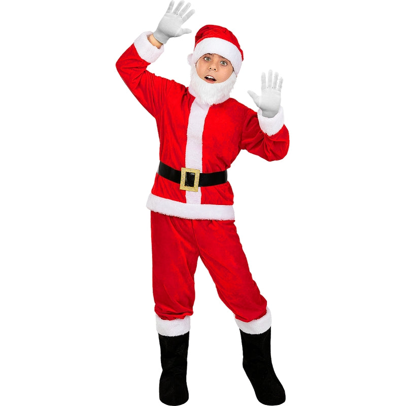 Disfraz de Papá Noel Deluxe para niño Bis