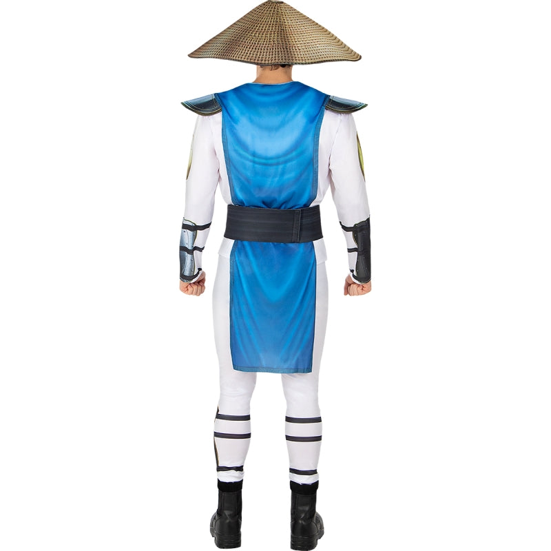 Disfraz de Raiden de Mortal Kombat para hombre Espalda