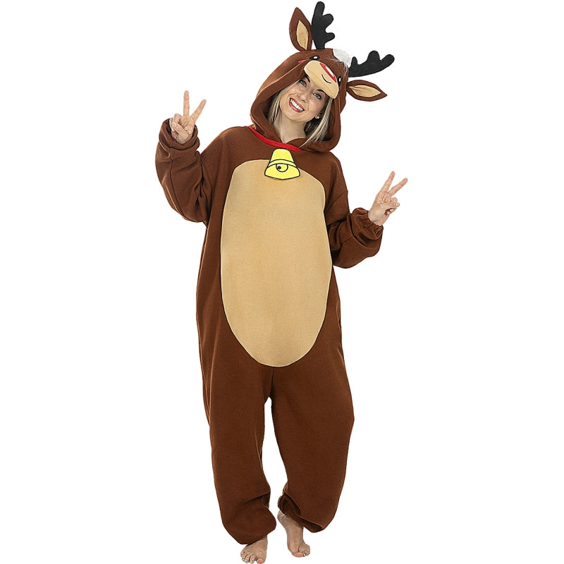 Disfraz de Reno de Santa Claus adulto unisex Bis