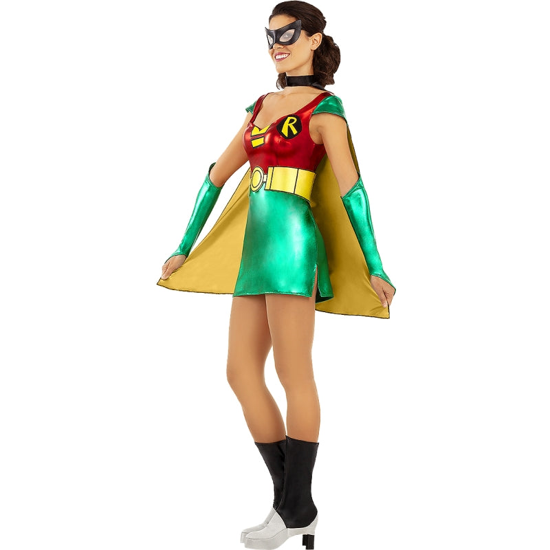 Disfraz de Superheroína Robin Sexy para mujer Perfil