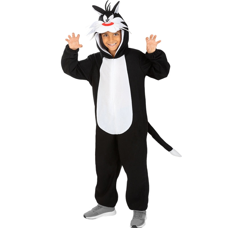 Disfraz de Silvestre Space Jam de Looney Tunes infantil Detalle Bis