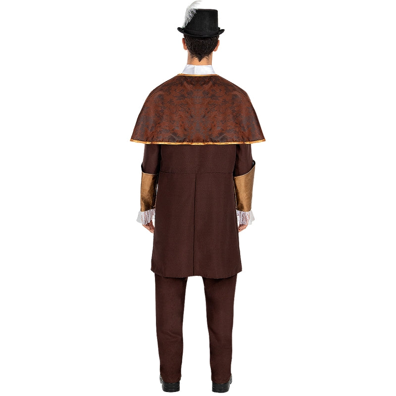 Disfraz de Steampunk elegante para hombre Espalda