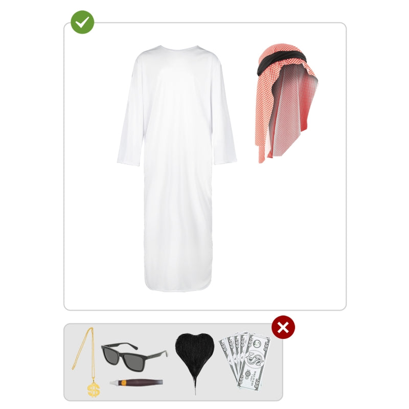 Disfraz de Árabe para hombre Contenido