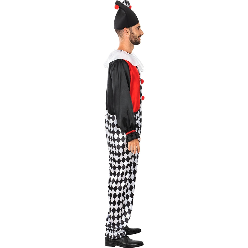 Disfraz de Arlequín Clásico para hombre Perfil