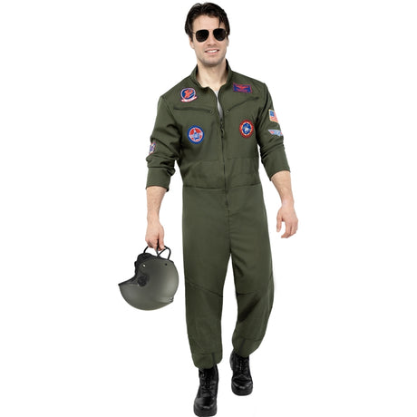 Disfraz de Piloto de Combate de Top Gun para hombre