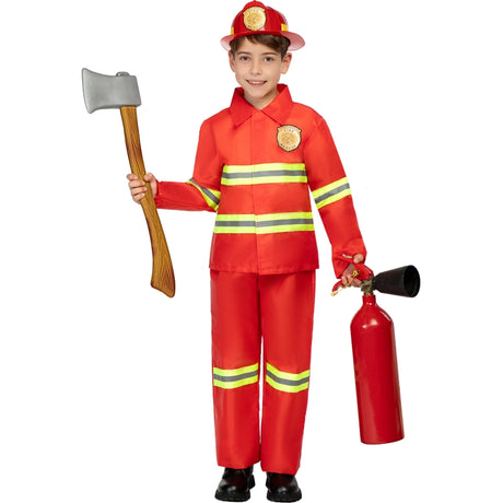Disfraz de Bombero Unisex infantil