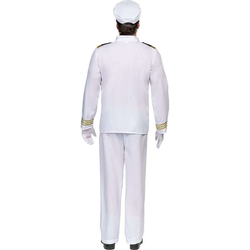 Disfraz de Capitán de la Marina para hombre Espalda