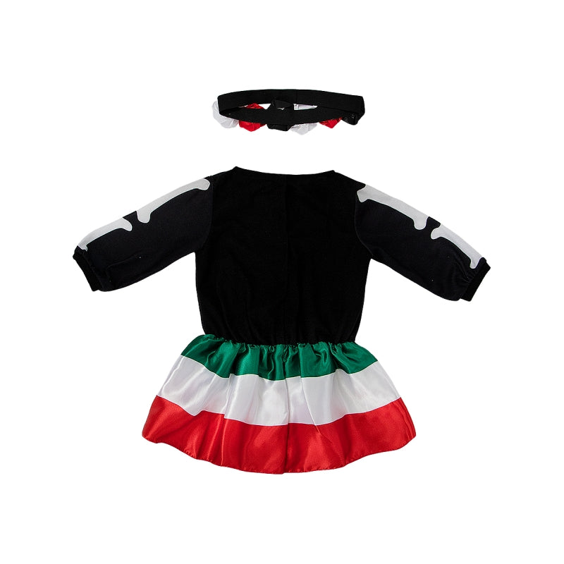 Disfraz de Catrina Valentina para bebé Contenido Espalda