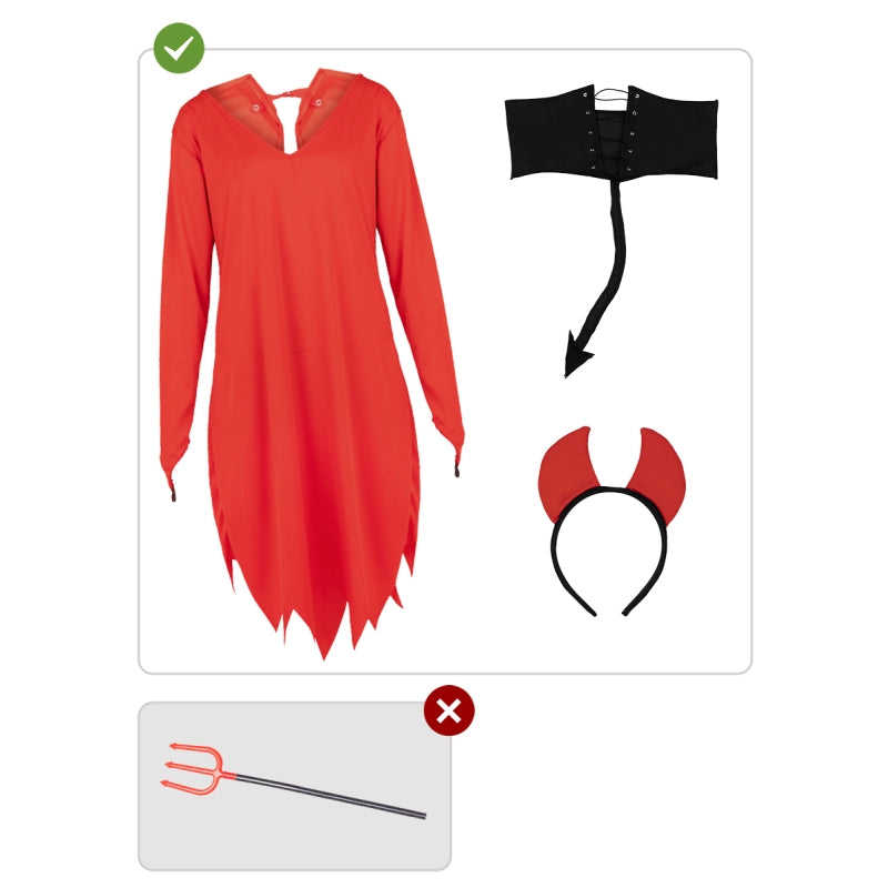 Disfraz de Mujer Demonio para mujer Contenido