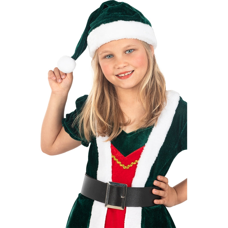 Disfraz de Elfa Navidad Deluxe para niña Detalle