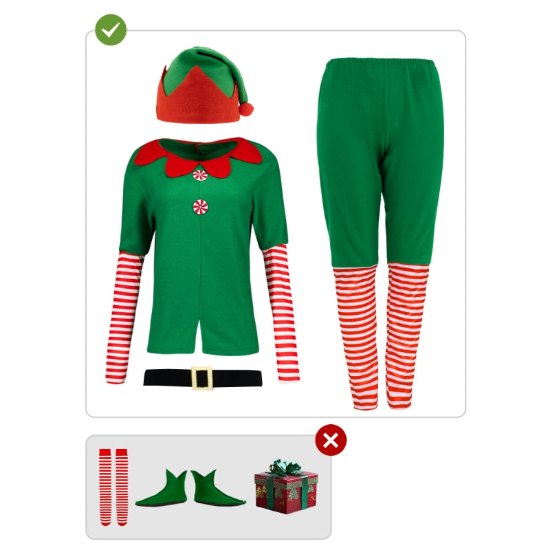 Disfraz de Elfa Navideña para mujer Contenido