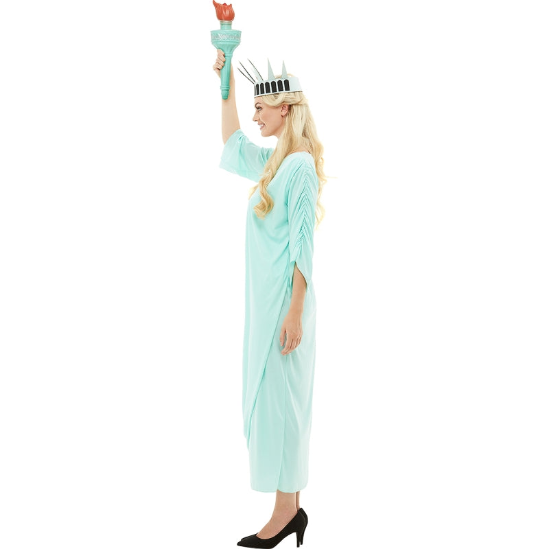 Disfraz de Estatua de la libertad América para mujer Perfil