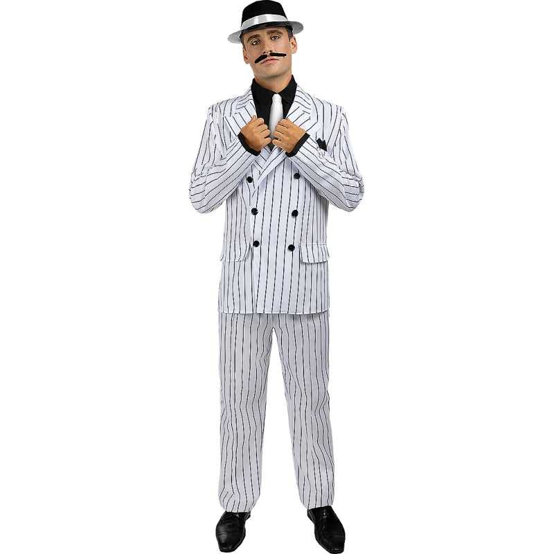 Disfraz de Gángster blanco años 20 para hombre Bis