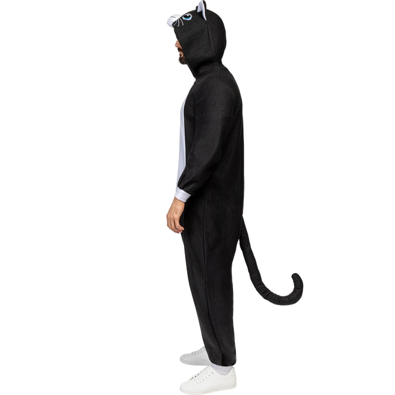 Disfraz de Gato Negro Kigurumi adulto unisex Perfil