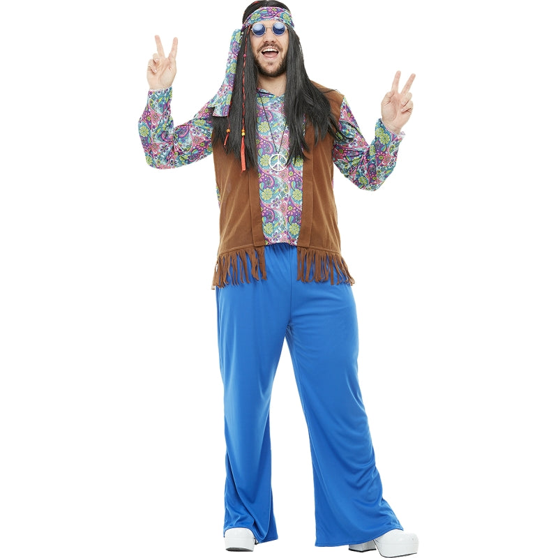 Disfraz de Hippie Paz y Amor para hombre