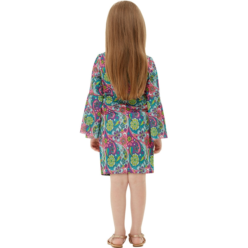 Disfraz de Hippie para niña Espalda