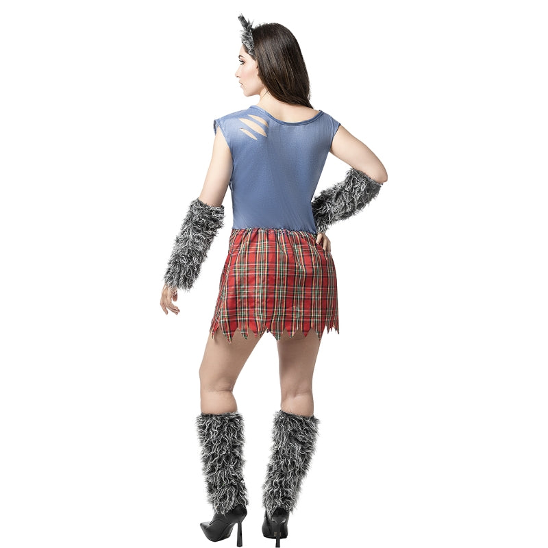 Disfraz de Loba para mujer Espalda