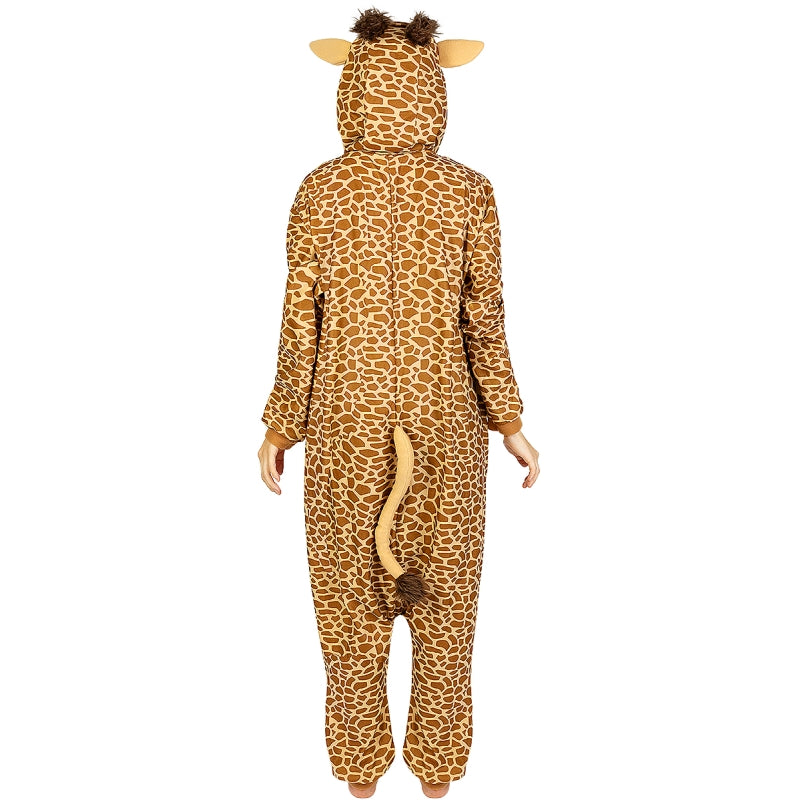 Disfraz de Pijama Jirafa Onesie adulto unisex Espalda