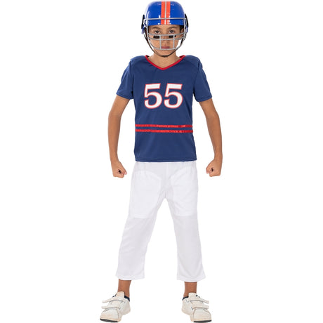 Disfraz de Jugador de Rugby para niño Bis