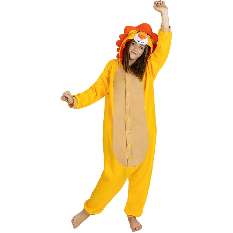 Disfraz de Pijama León Onesie adulto unisex Bis