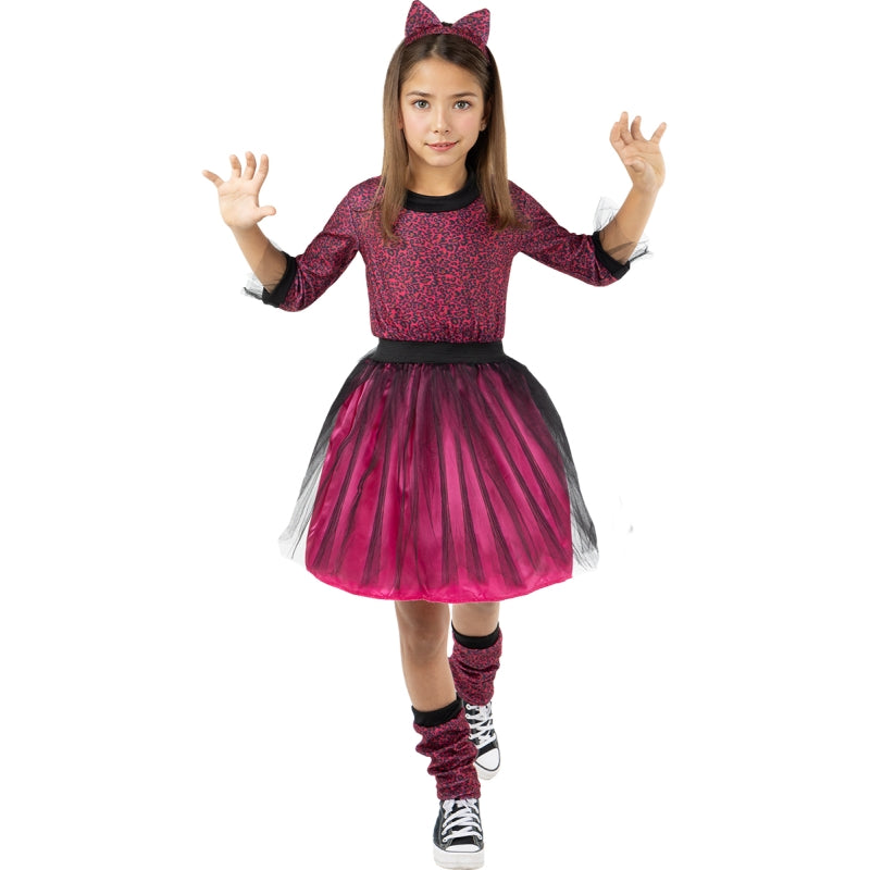 Disfraz de Leopardo Rosa para niña