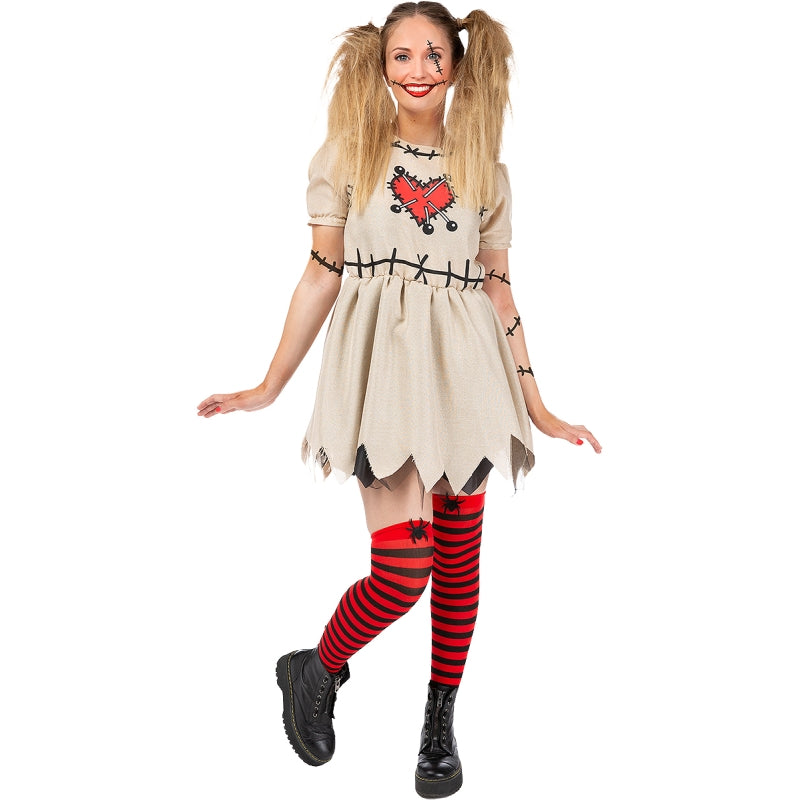 Disfraz de Muñeca de brujería Vudú para mujer Bis