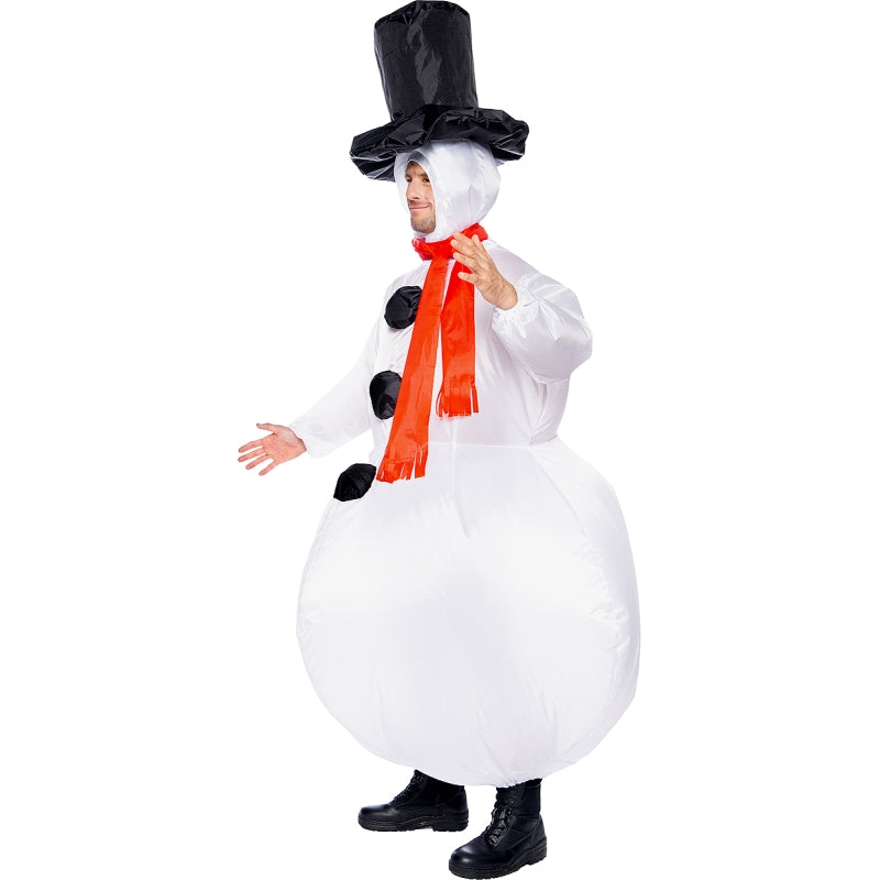 Disfraz de Muñeco de Nieve Clásico Hinchable adulto unisex Perfil