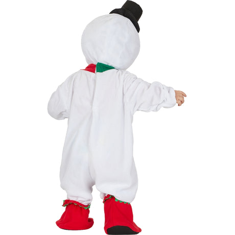 Disfraz de Muñeco de Nieve con Bufanda para bebé Espalda