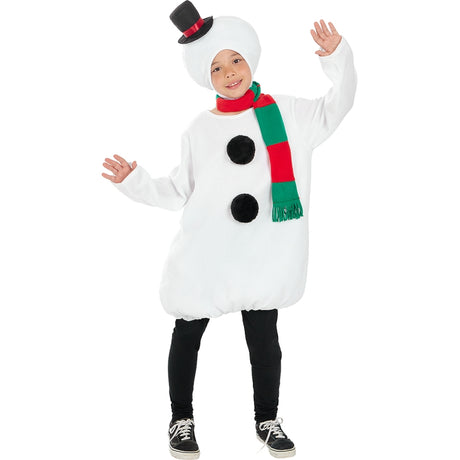 Disfraz de Muñeco de Nieve Navidad infantil Bis