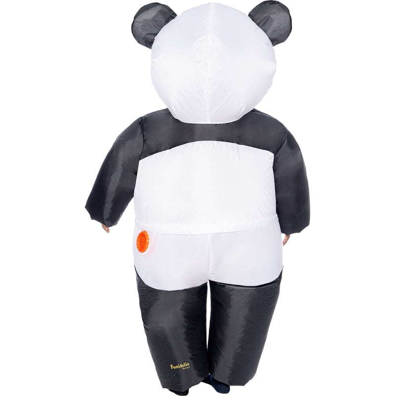 Disfraz de Oso Panda hinchable infantil Espalda