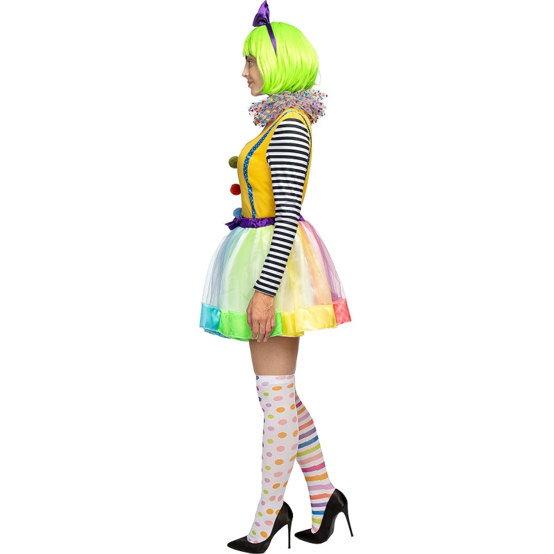 Disfraz de Payasa Deluxe para mujer Perfil